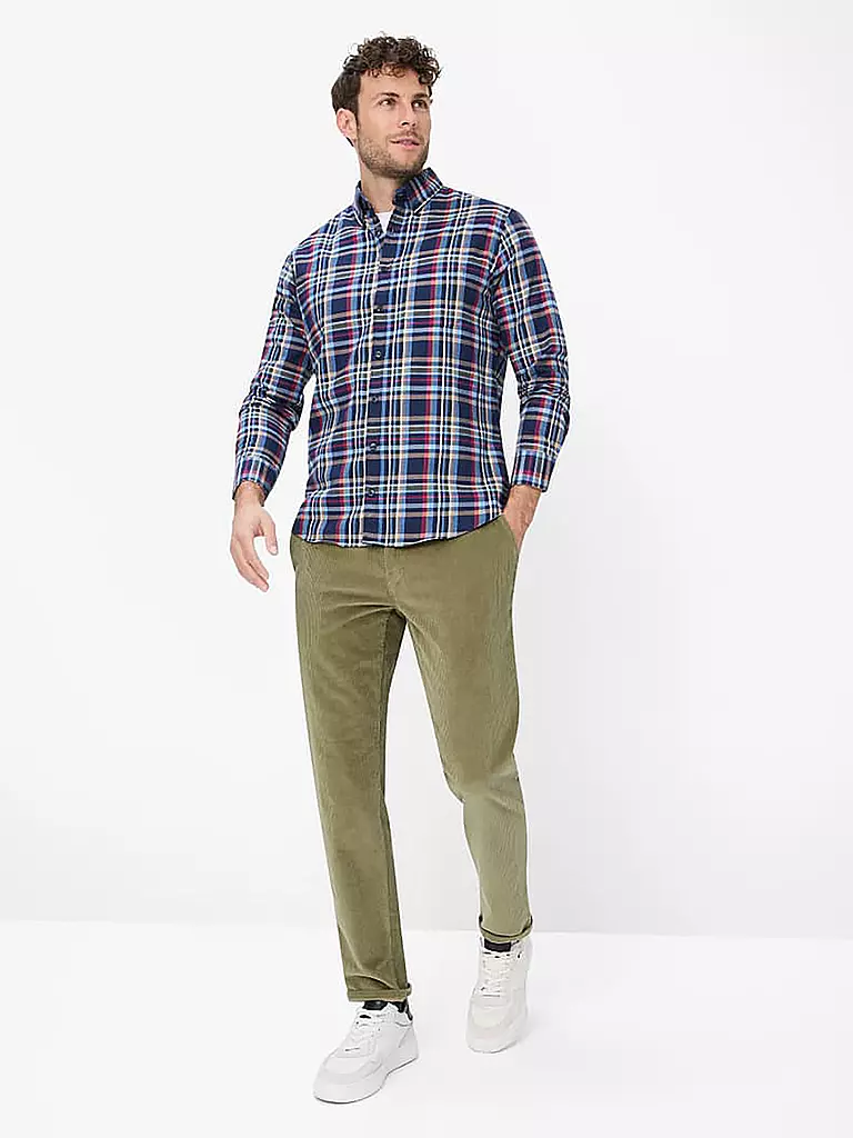 BRAX Hemd DANIEL Modern Fit blau