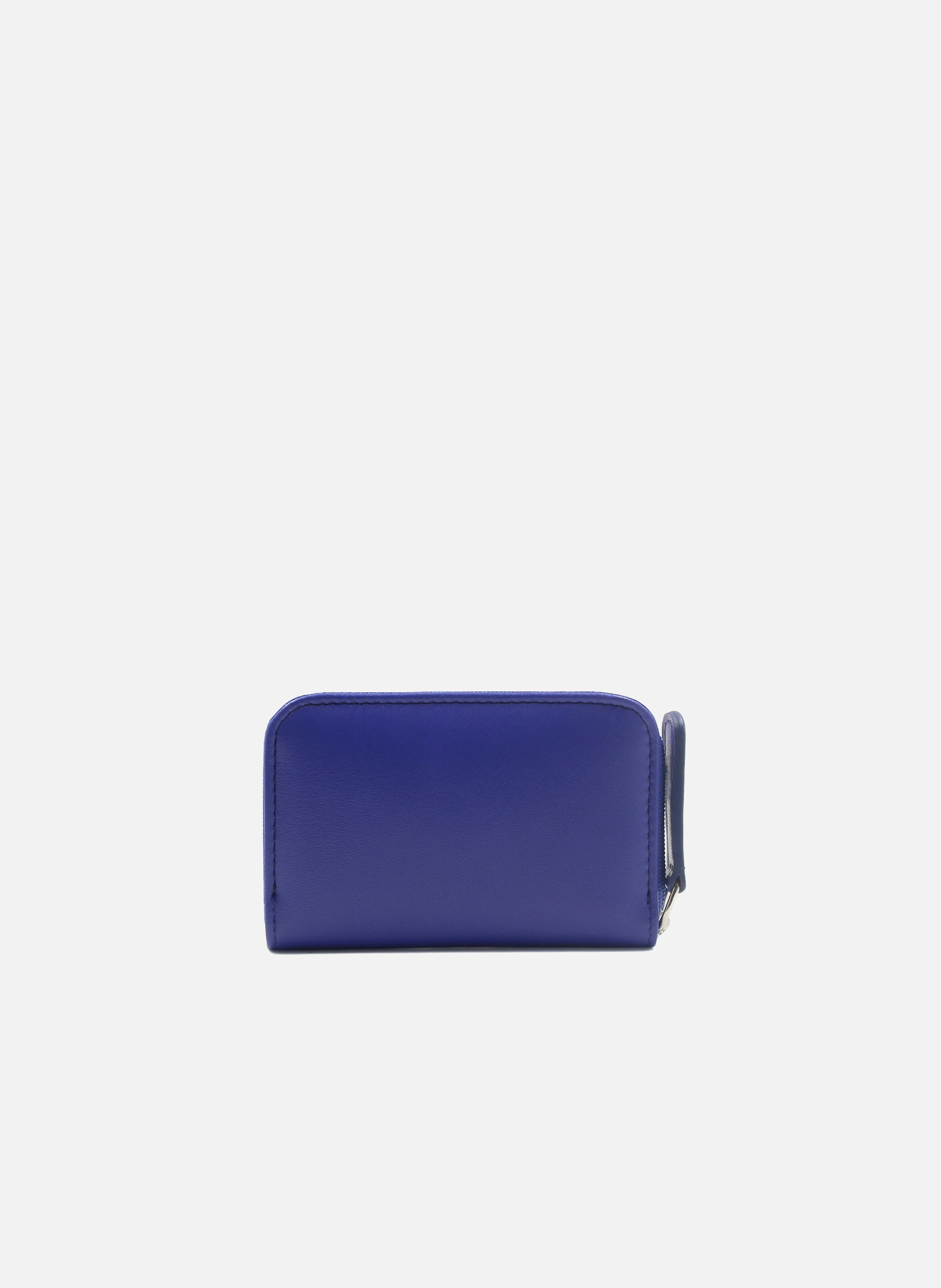 Porte-monnaie cuir lisse | Bleu