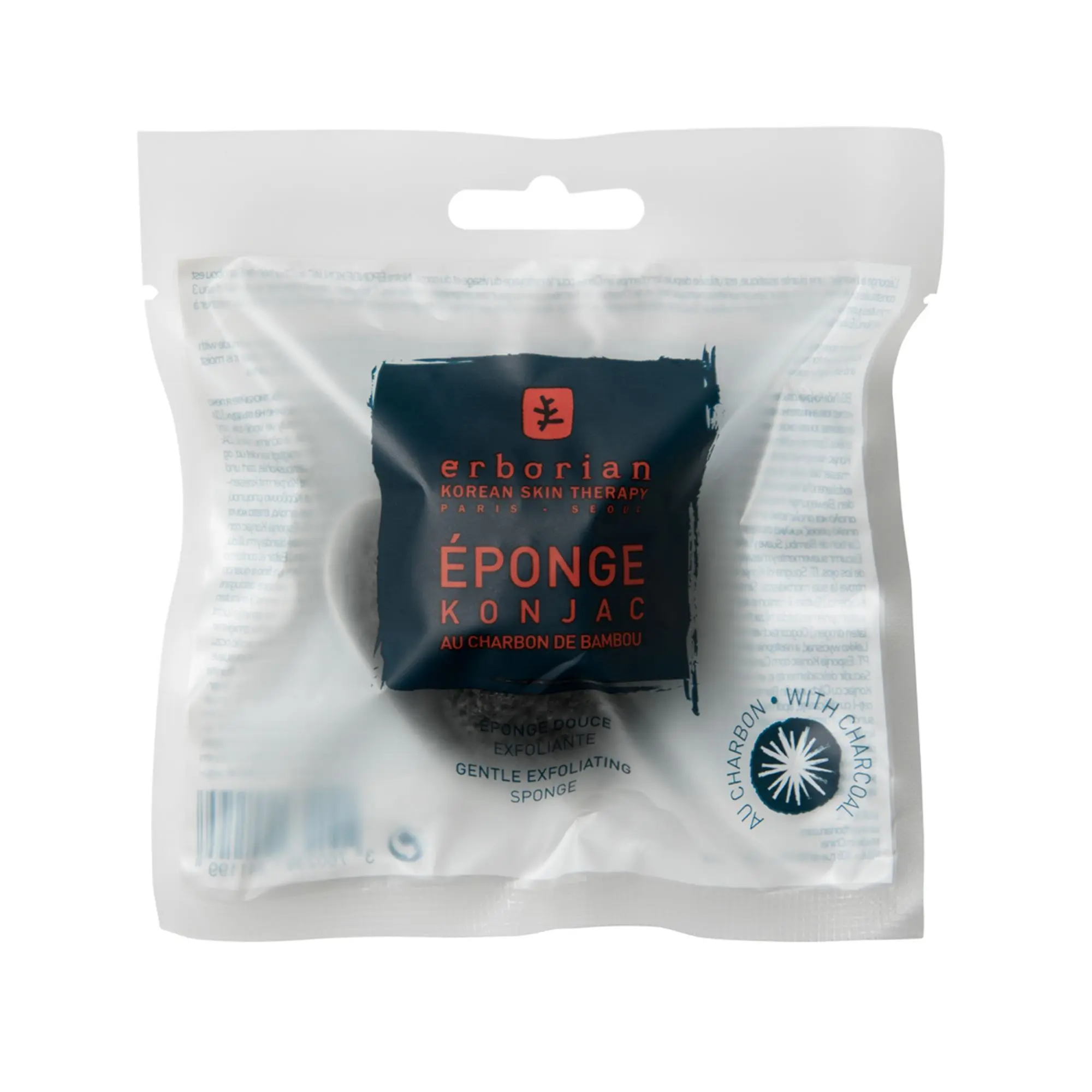 Erborian - Eponge Konjac au Charbon Eponge Douce Exfoliante- slider-detox