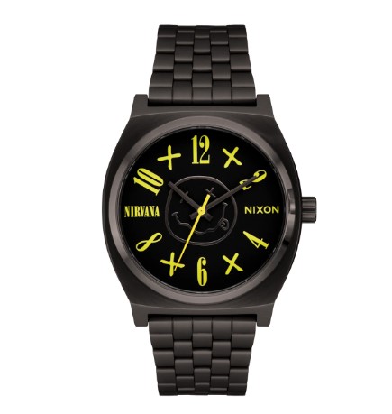 Nixon Nirvana Time Teller Black Smiley Face