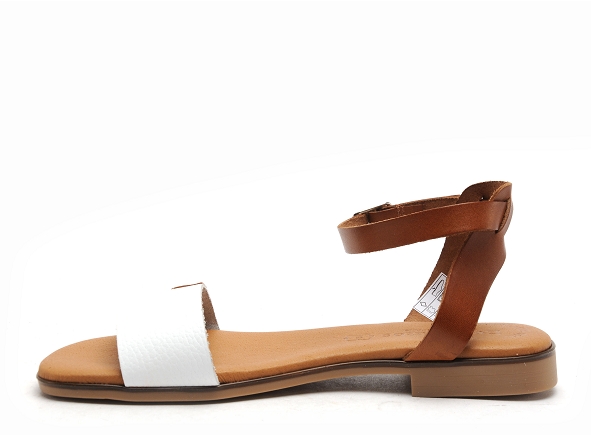 Eva frutos nu pieds plats femme 3052 blanc