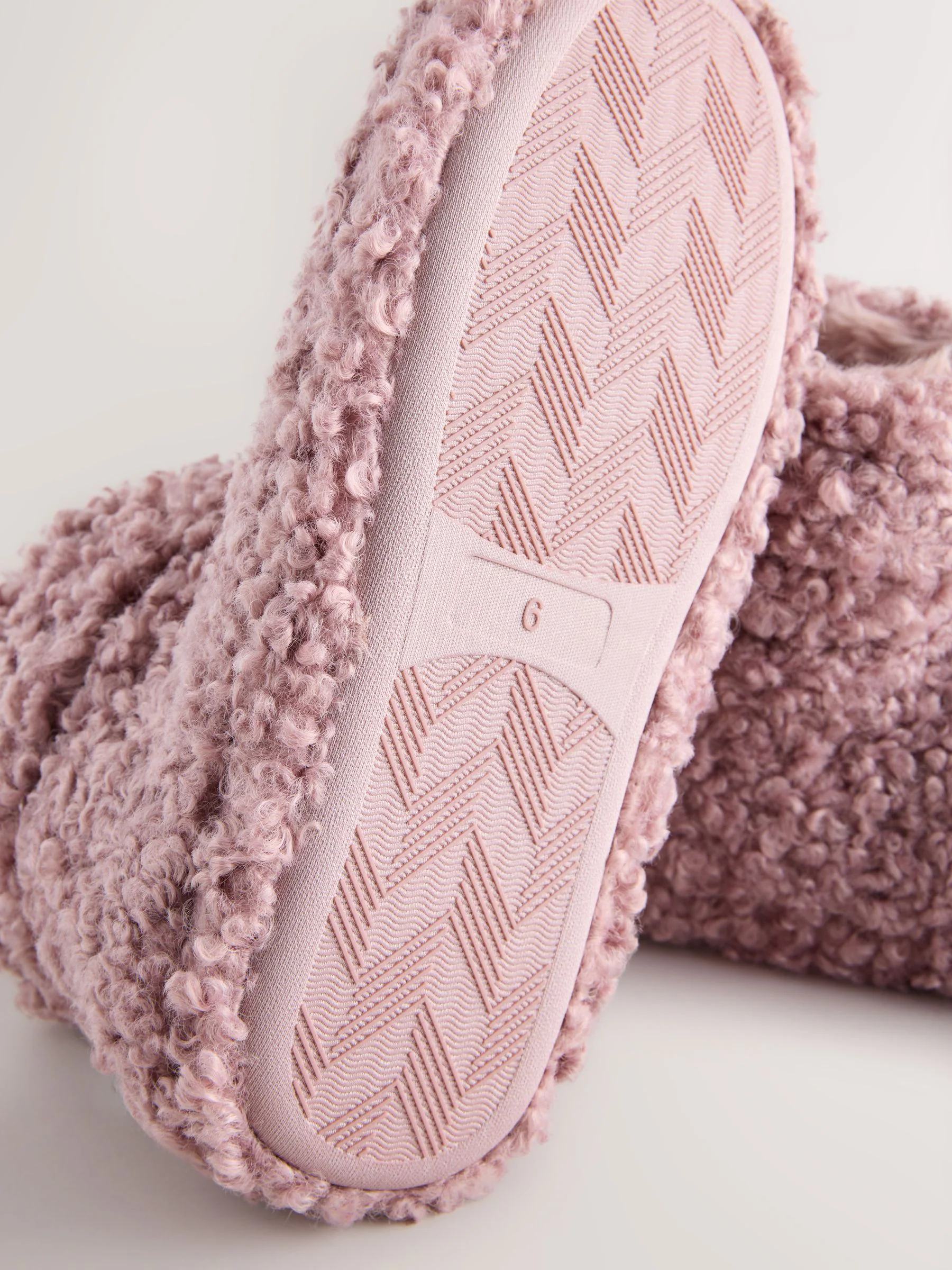 Roze - Pantoffellaarzen met borgvoering