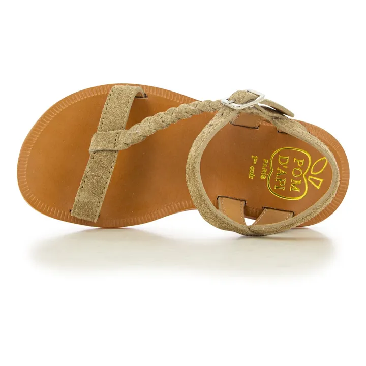Pom d'Api Sandales Plagette Antik | Marron