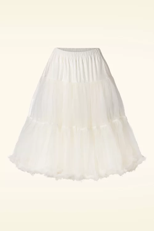 Banned Retro Queen Size Lola Lifeforms petticoat in ivoor