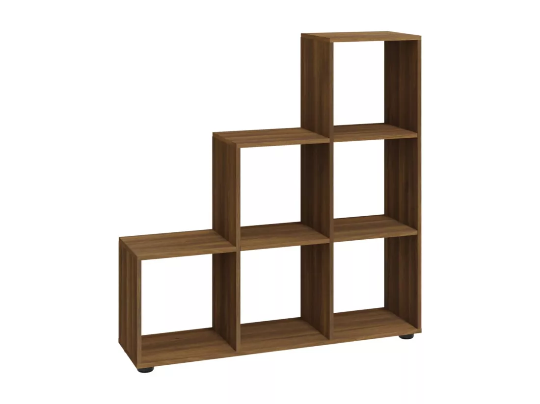 Bibliothèque escalier Chêne marron 107 cm Bois d'ingénierie