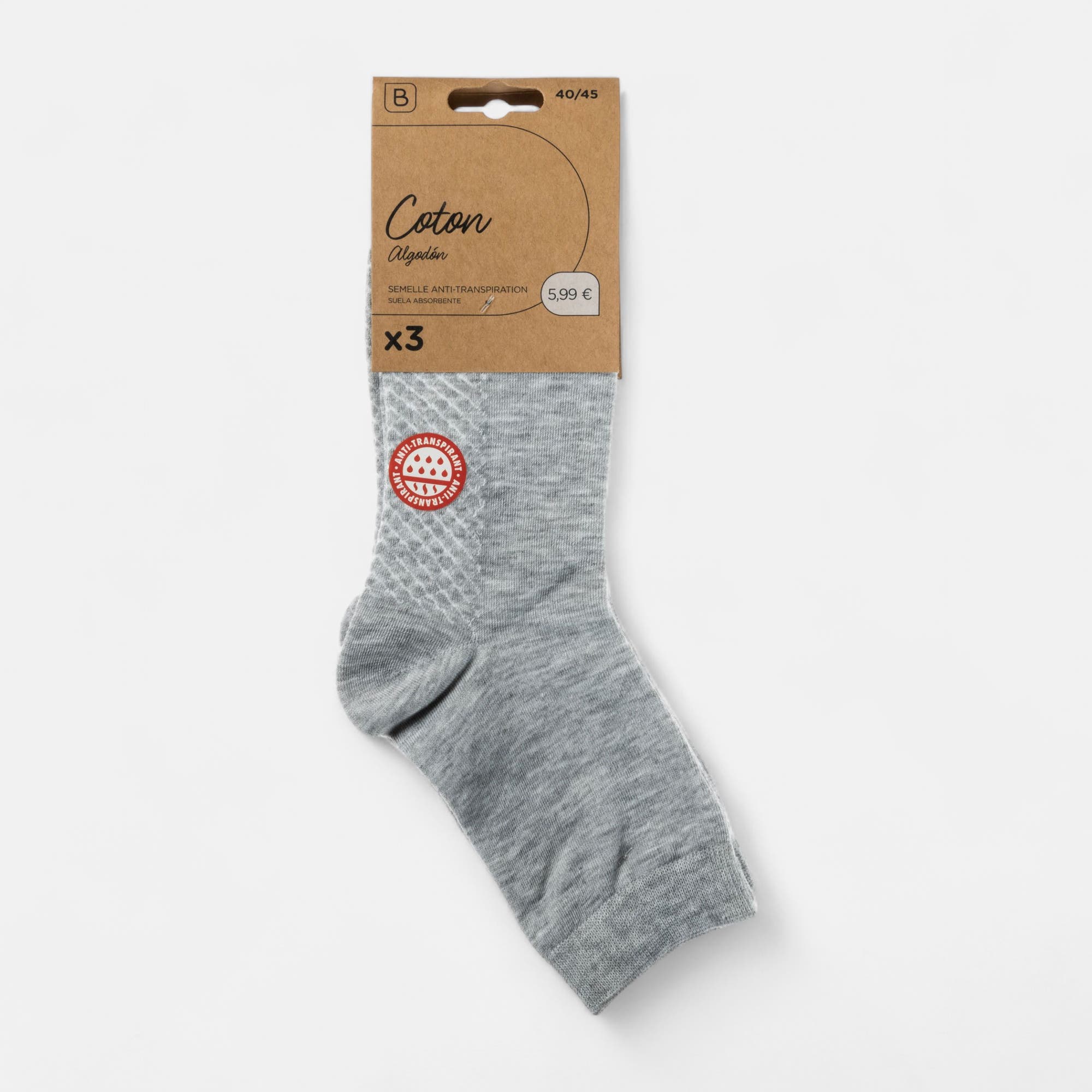 Chaussettes Homme gris