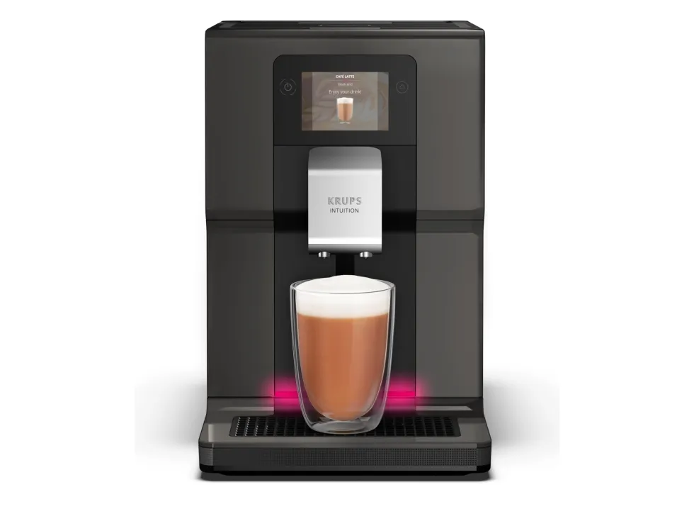 [OUTLET] - Krups Intuition Preference EA872B10 - Automatisk kaffemaskine med mælkeskummer - 15 bar - antracit