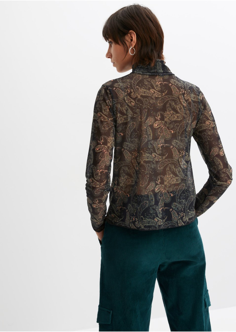 T-shirt en mesh imprimé