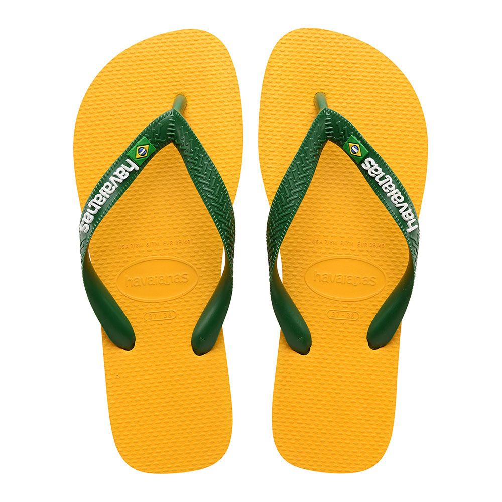 Havaianas BRASIL LOGO - Tongs pop yellow