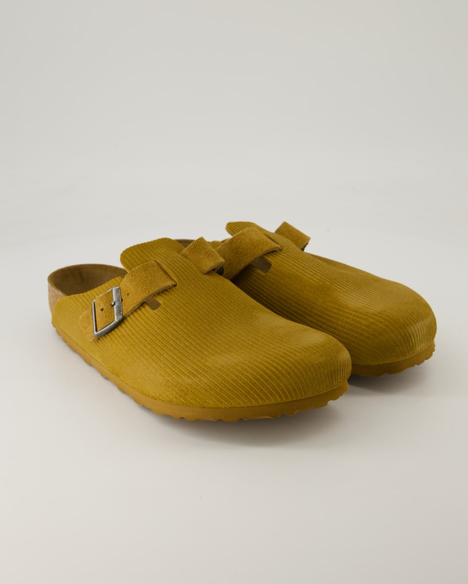 Birkenstock Boston Pantoletten in Braun