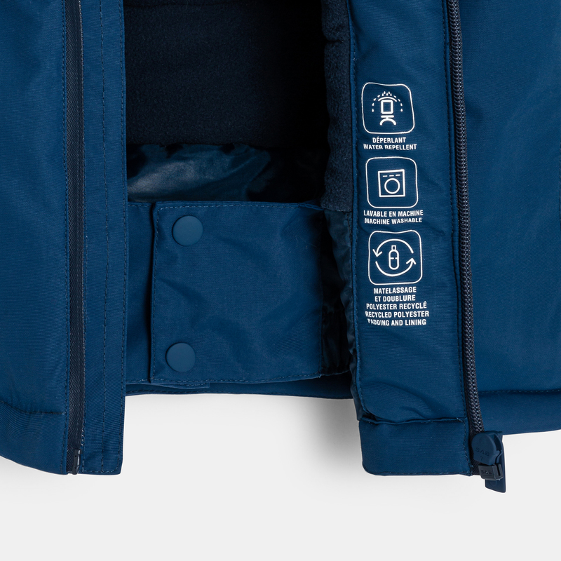 Blouson de ski bleu Garçon