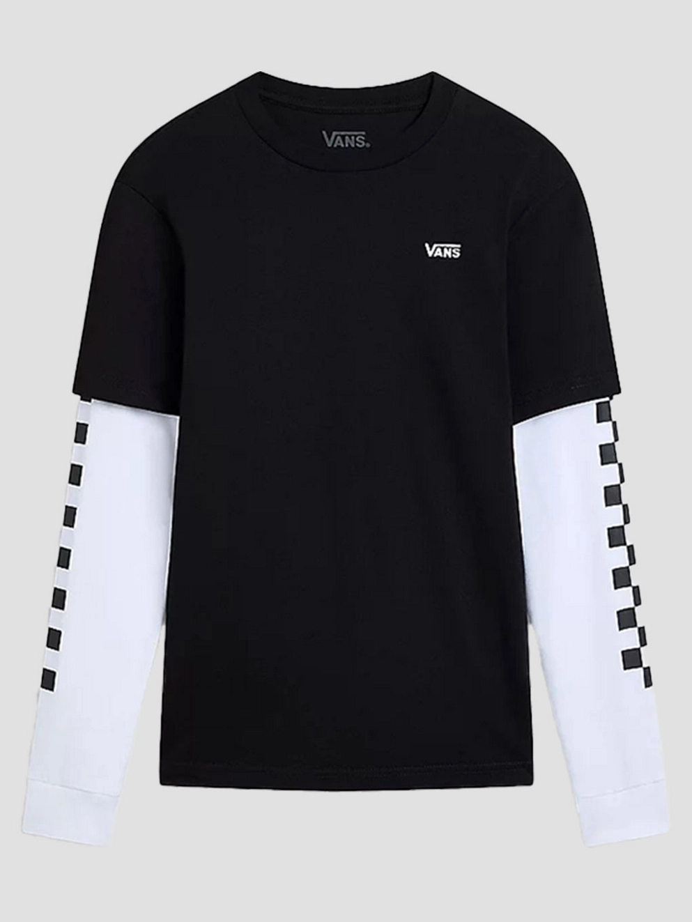 Vans Long Check Twofer Kids Longsleeve T-Shirt black