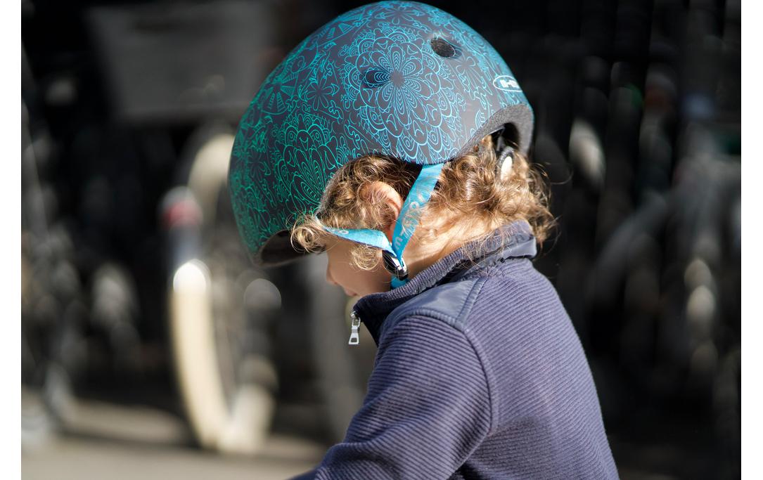 Helm Mandala Blau, MScooter und Fahrradhelm für Kinder