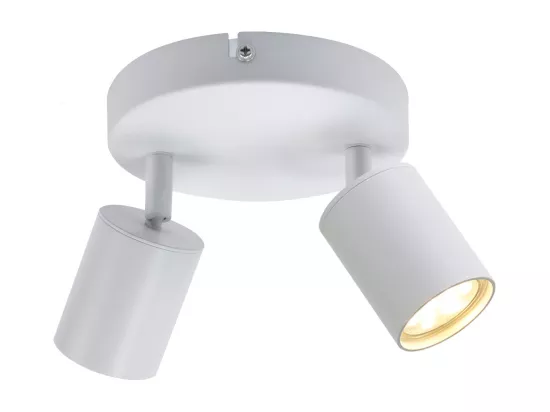 NETTLIFE spot plafond 2 ampoules noir GU10 salon plafonnier moderne orientable