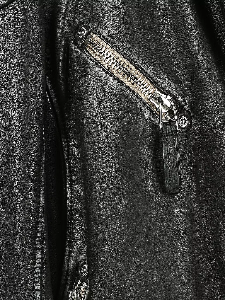 GIPSY BY MAURITIUS Lederjacke schwarz