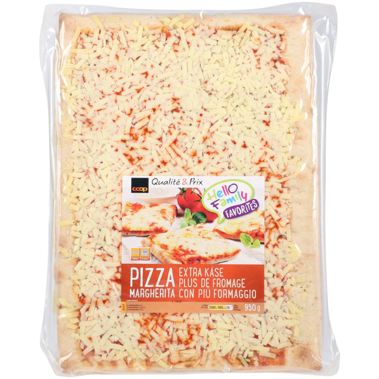 Pizza Margherita Extra Käse