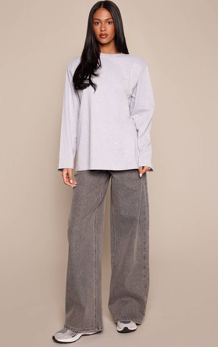 Gris Jean Large Taille Mi-haute Stretch Pour Grandes Tailles