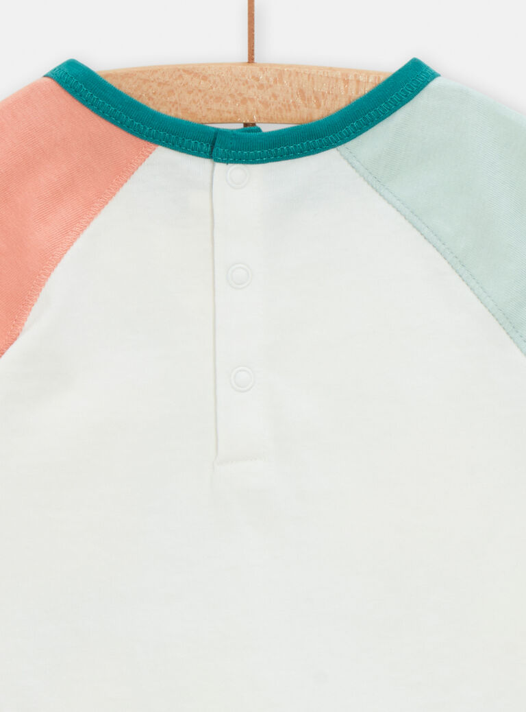 T-shirt à manches courtes contrastées pour bébé garçon