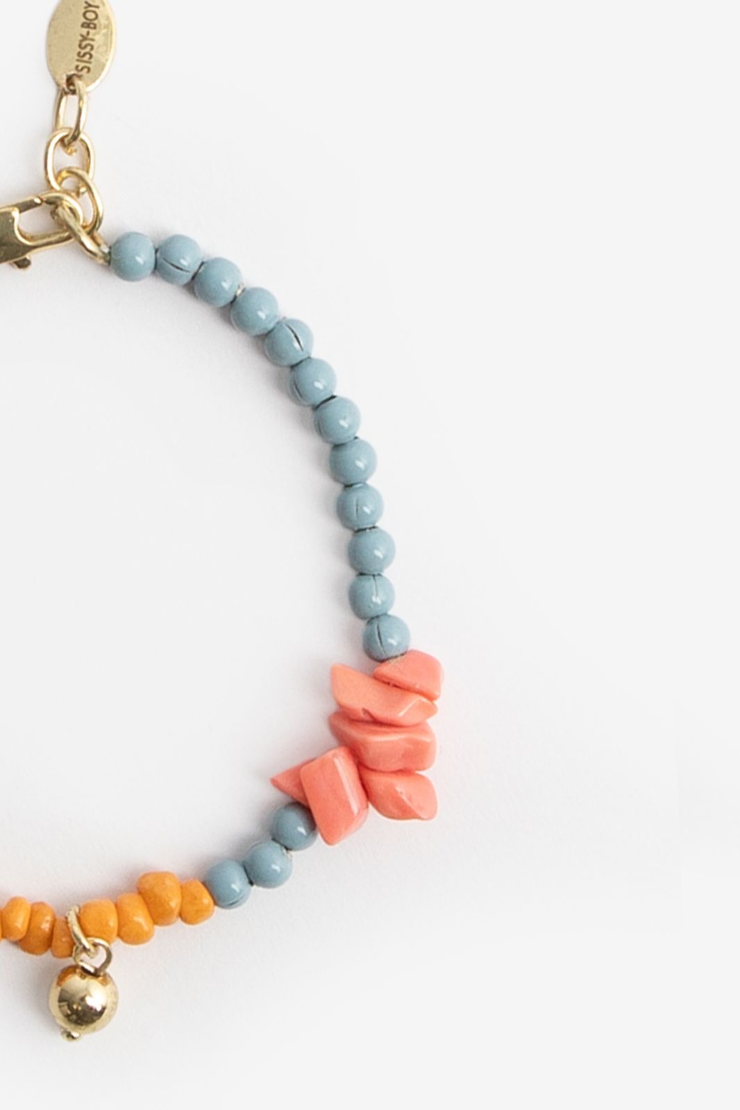 Oranje beads armband