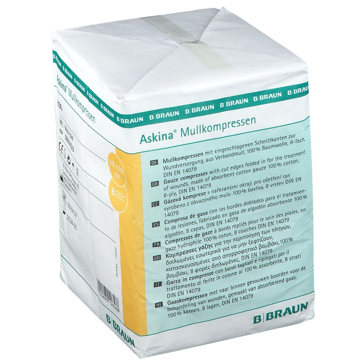 Askina® Mullkompressen 10 x 10 cm unsteril