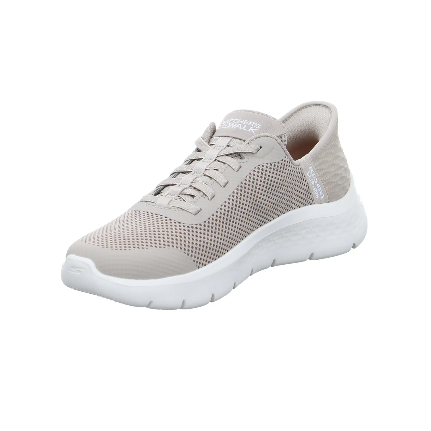 SKECHERS Sneaker Taupe Textil
