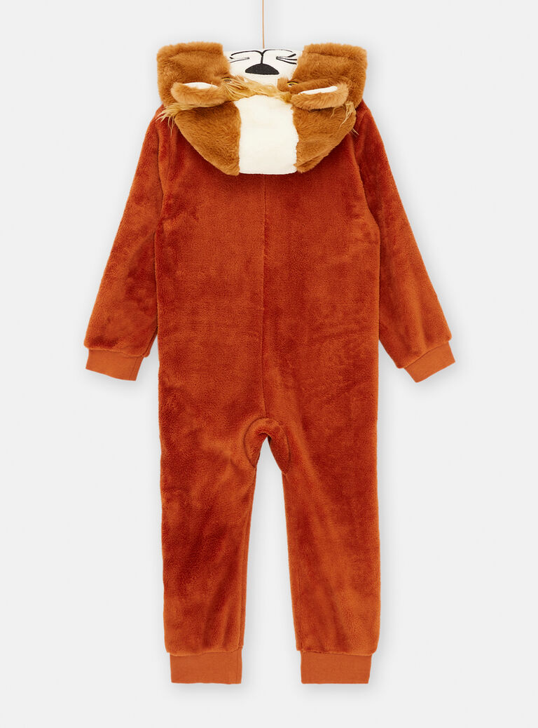 Surpyjama à capuche marron