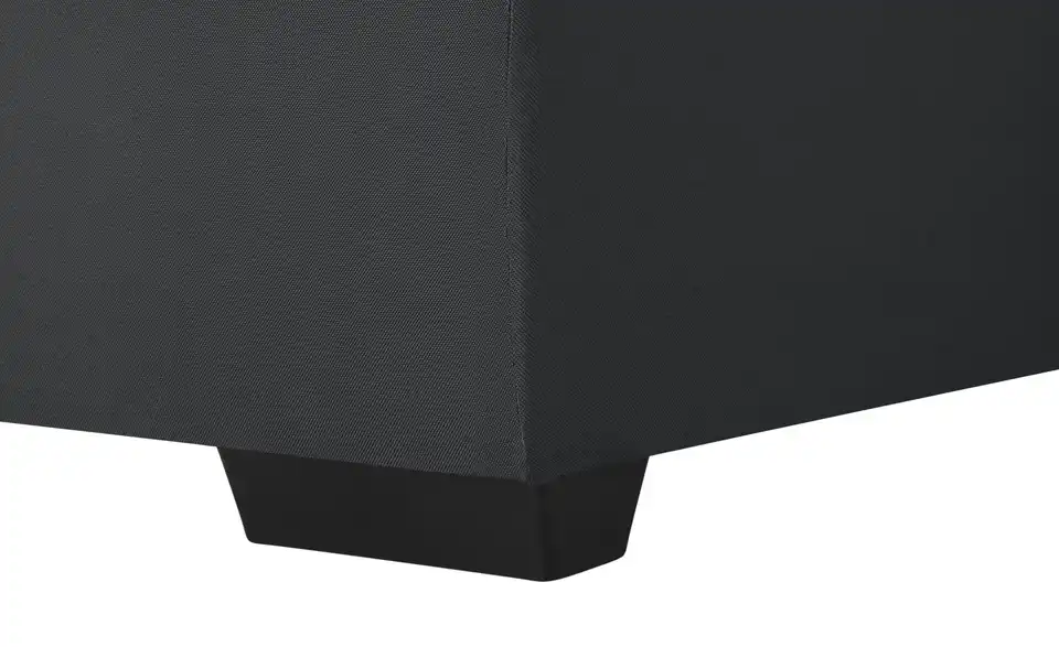 Ecksofa Navarra Schwarz links