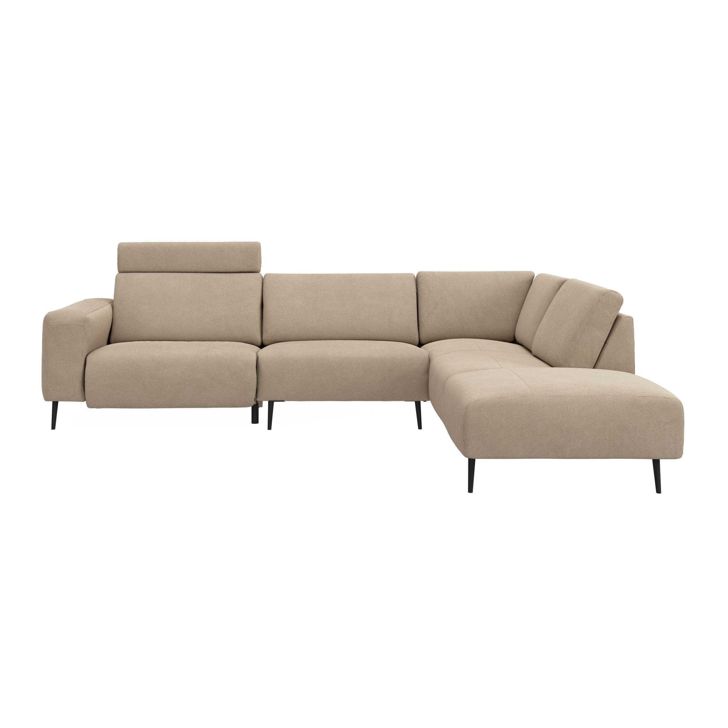 Remus højrevendt sofa med pufafslutning