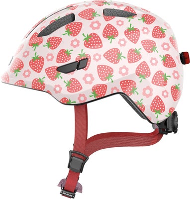 ABUS Smiley Led Hjelm, Rose Strawberry