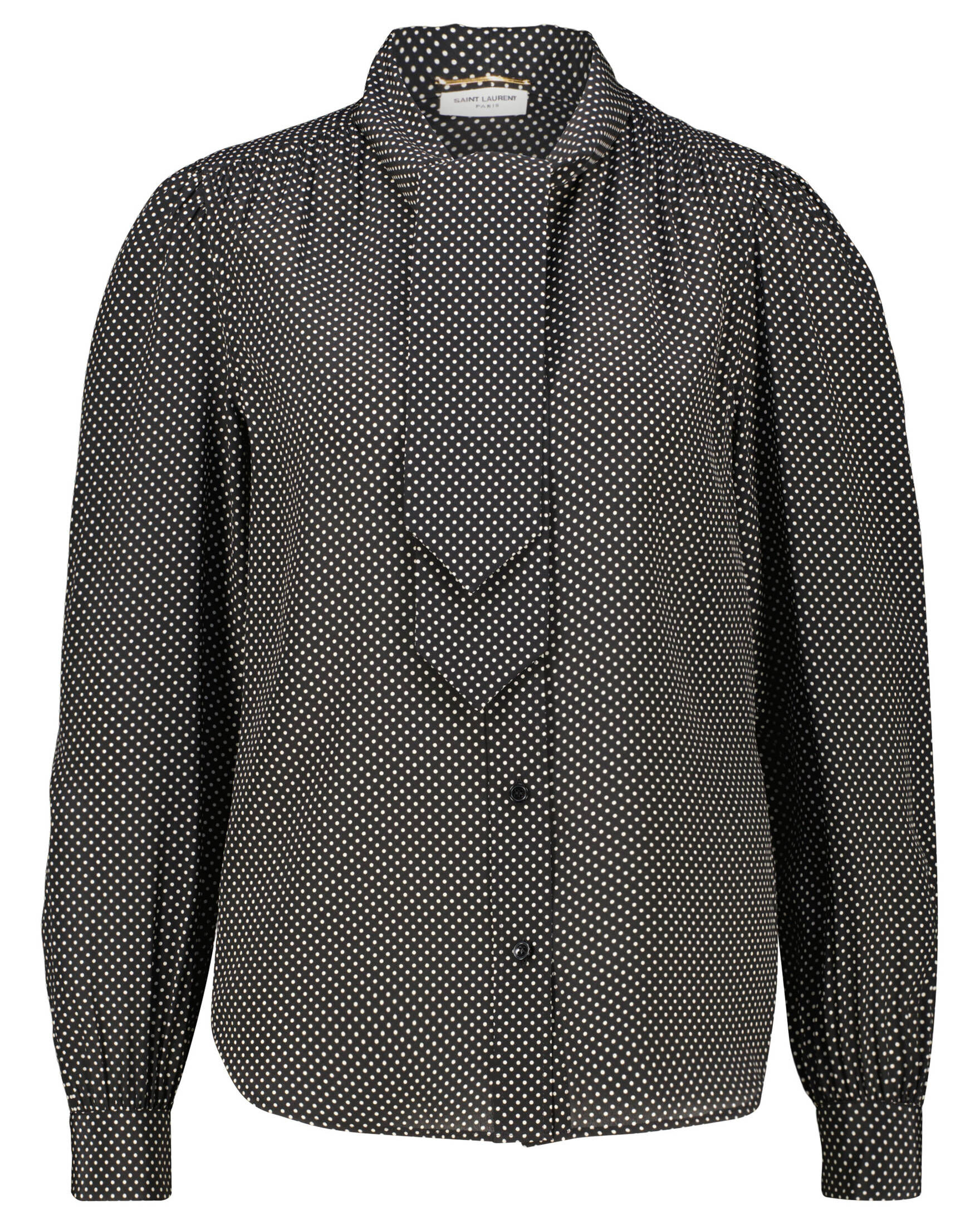 Saint Laurent| Damen Schluppenbluse aus Seidensatin