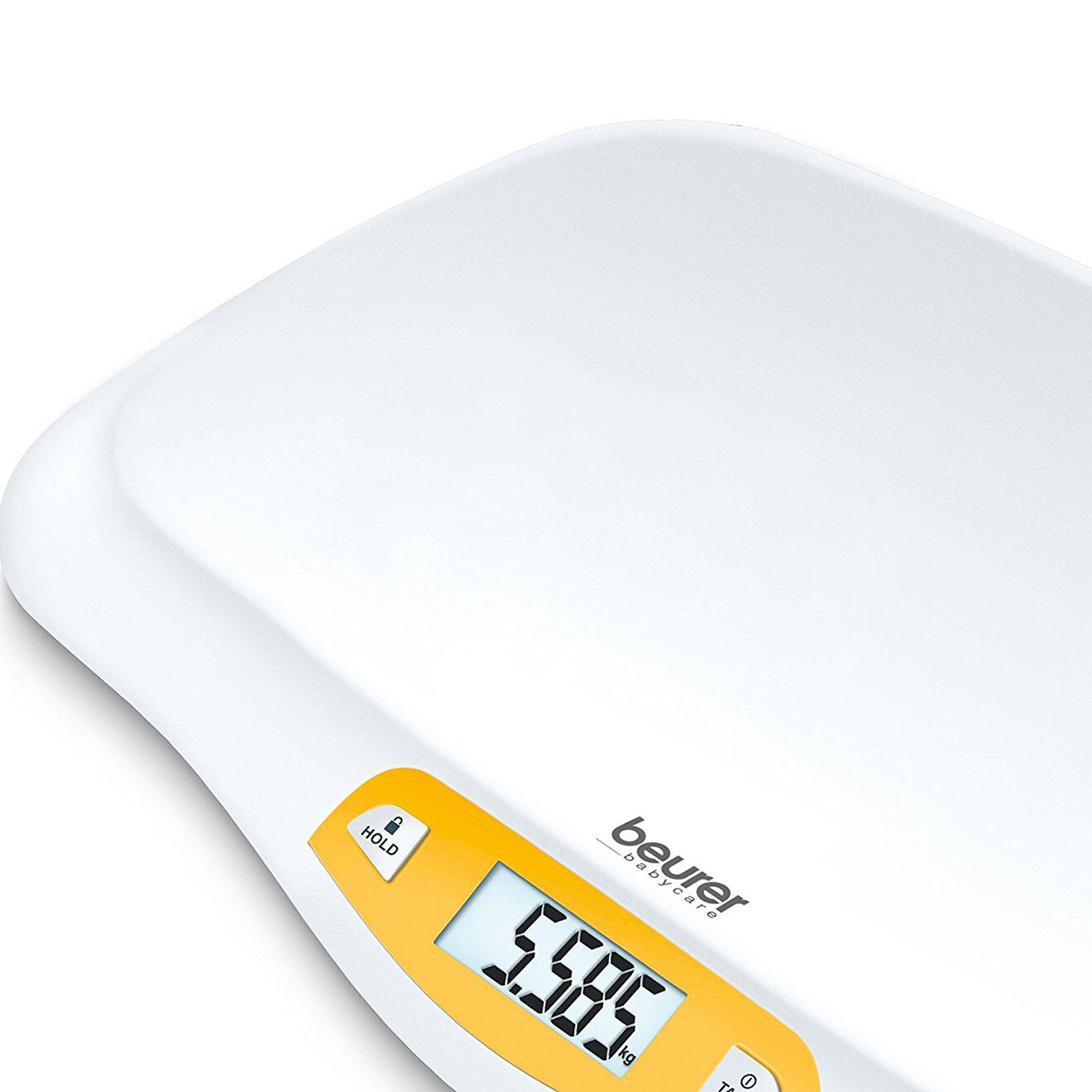Beurer Pèse-bébé avec fonction de stabilisation blanc/orange - 20kg