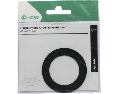 Vlakke pakking 42 x 62 x 1 mm 1 1/4