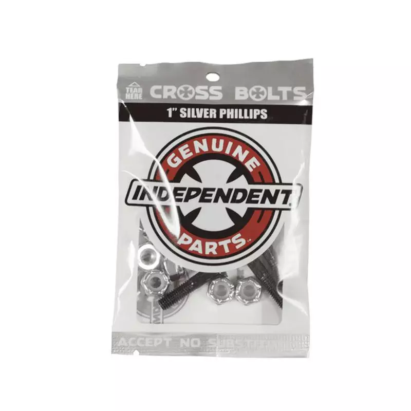 Visserie INDEPENDENT (jeu de 8) gp phillips 1 black silver