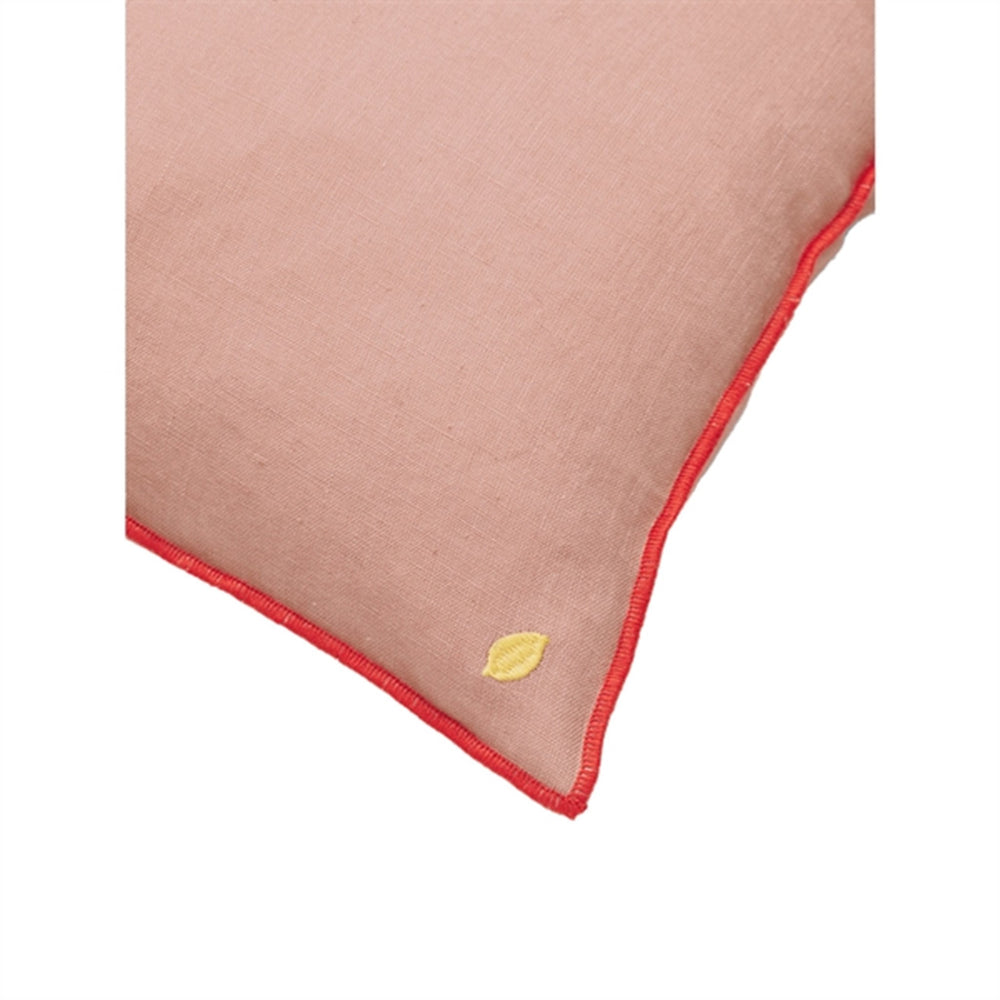 Contrast Hør Pude Dusty Rose - Ferm Living | Luksusbaby
