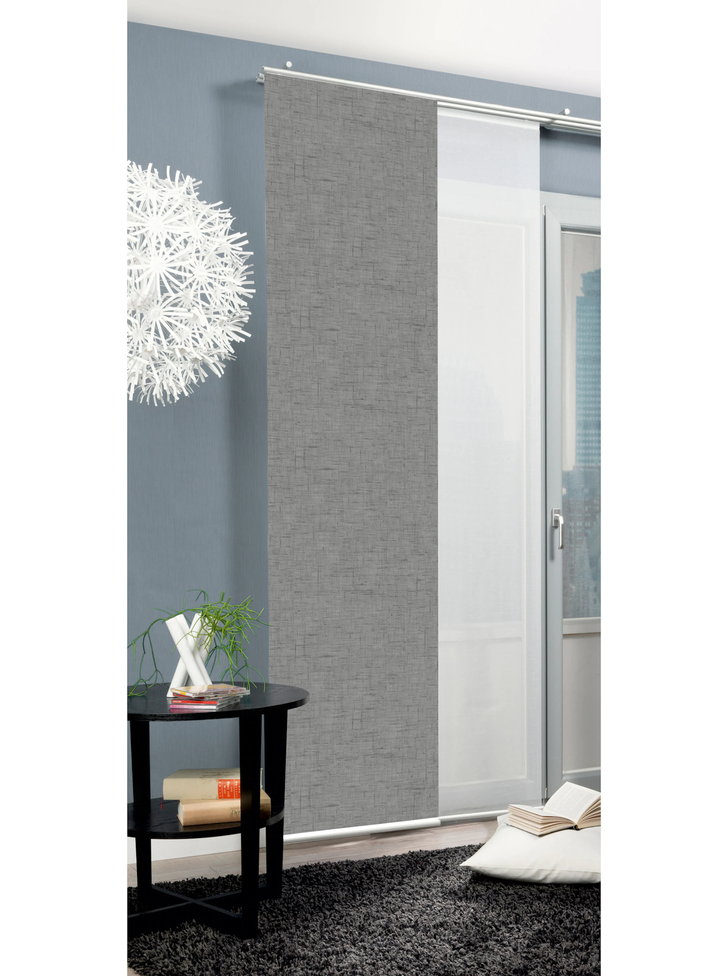 heine home Schiebevorhang in grau