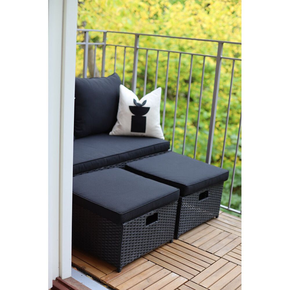 LOUNGESETT SUNFUN LUND SVART