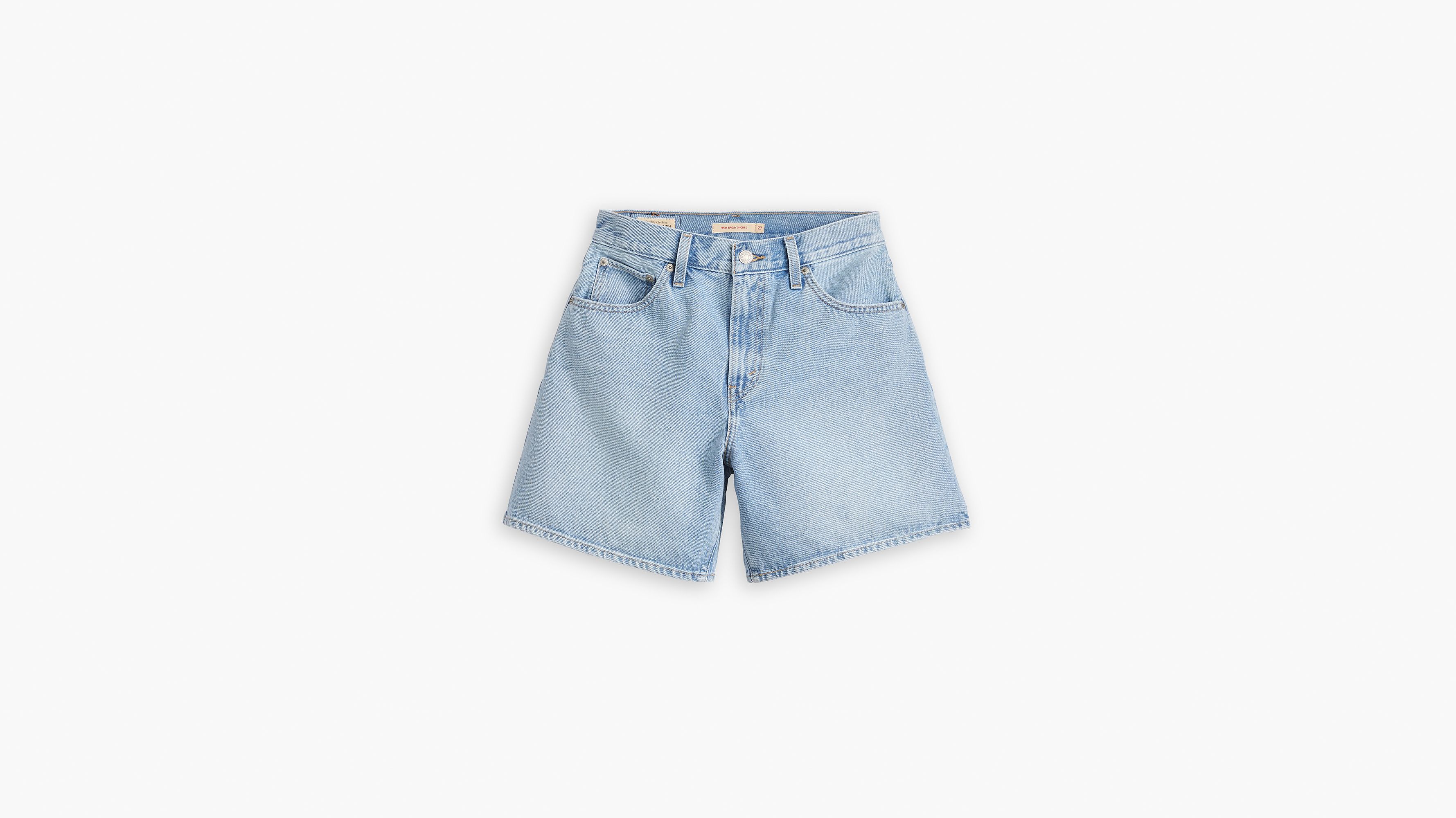 Short Baggy taille haute - Far And Wide Short - Bleu