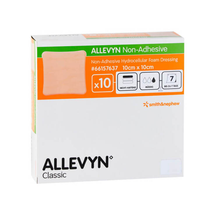 Allevyn non Adhesive 10x10 cm Wundverband, 10 St