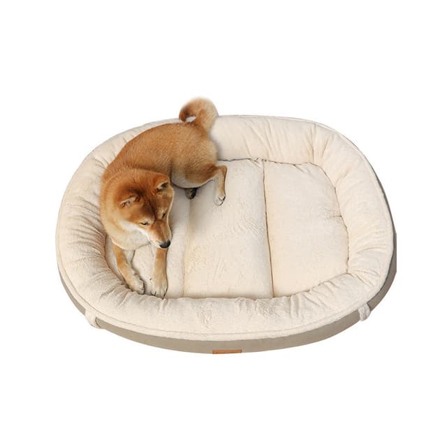 Ruskind Flannel Nest Hundeseng Pet Bed Mat Grå XL