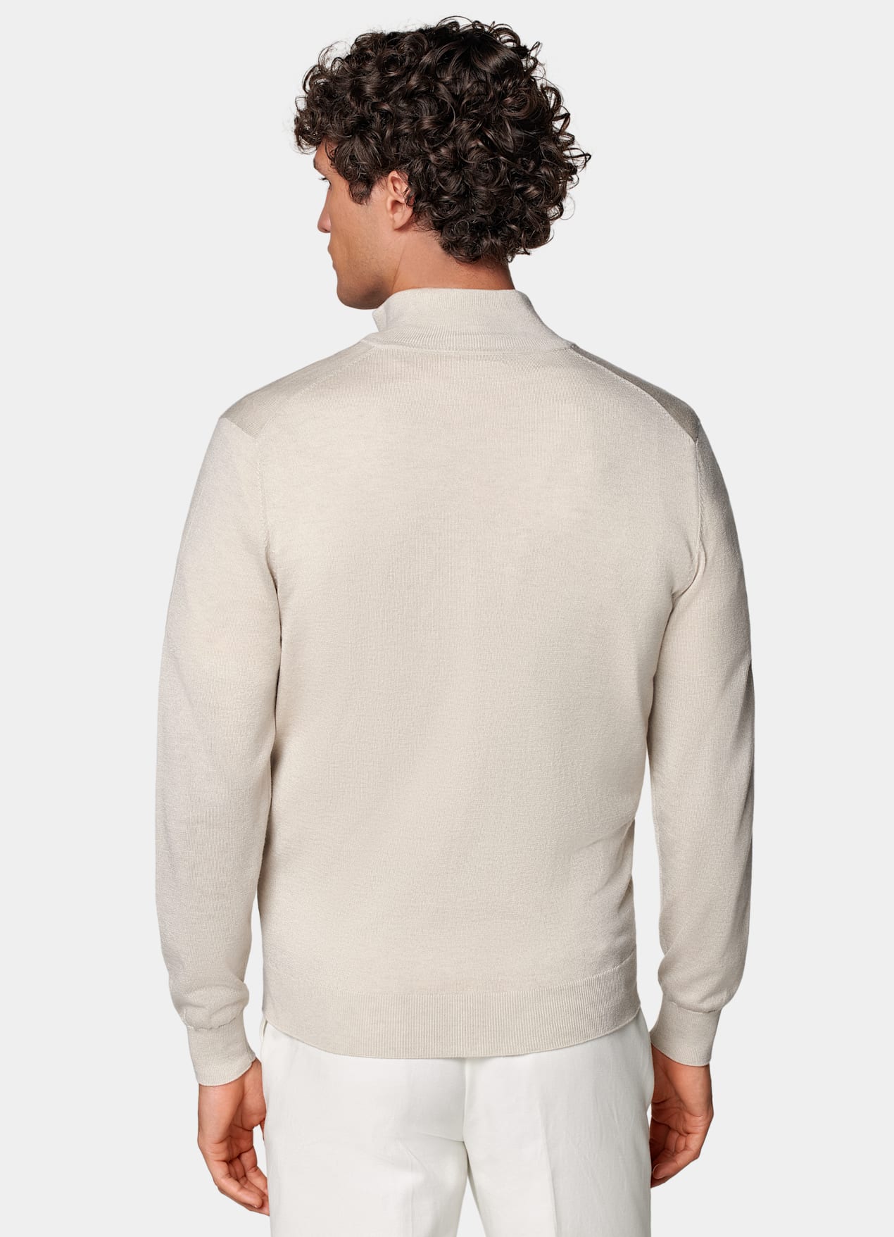 Cardigan zippé, sable