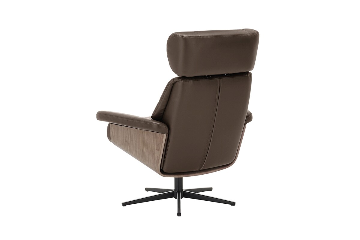 iNNoSeat by MCA + MANILA Relaxer mit Hocker manuell - versch. Farben - Braun/Schwarz