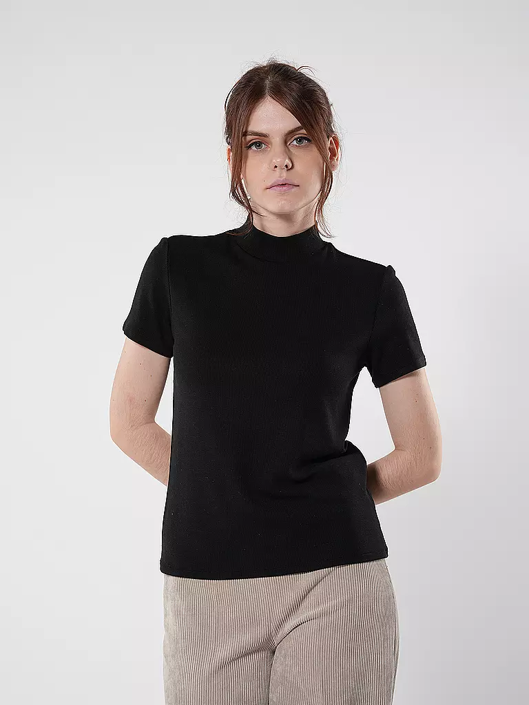 SOMEDAY Rollkragenshirt KARLUSIA schwarz