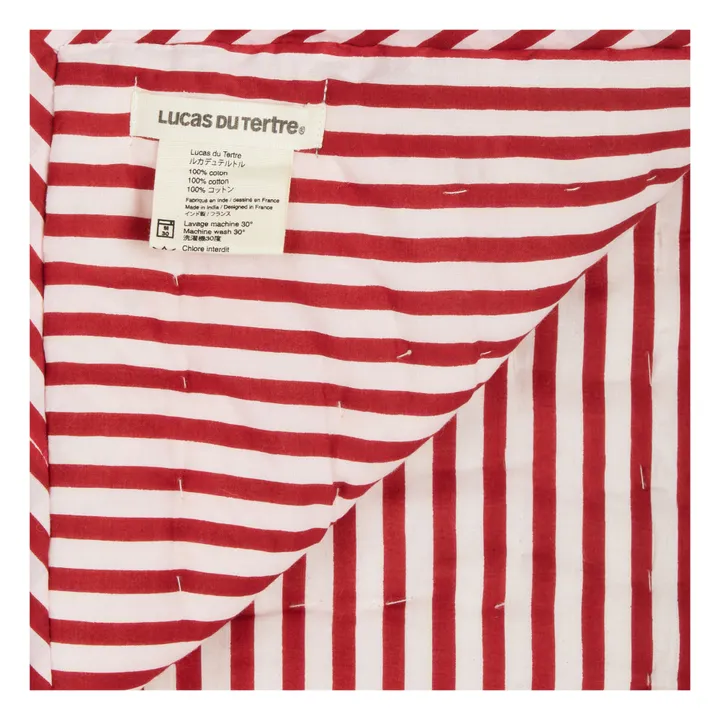 Lucas du Tertre Plaid quilté réversible Helen Flower | Noir