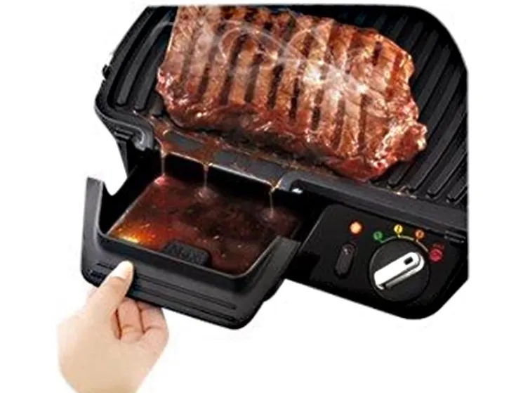 Tefal SuperGrill GC461B34 - Grill - elektrisk - 800 cm2 - sort/ sølv
