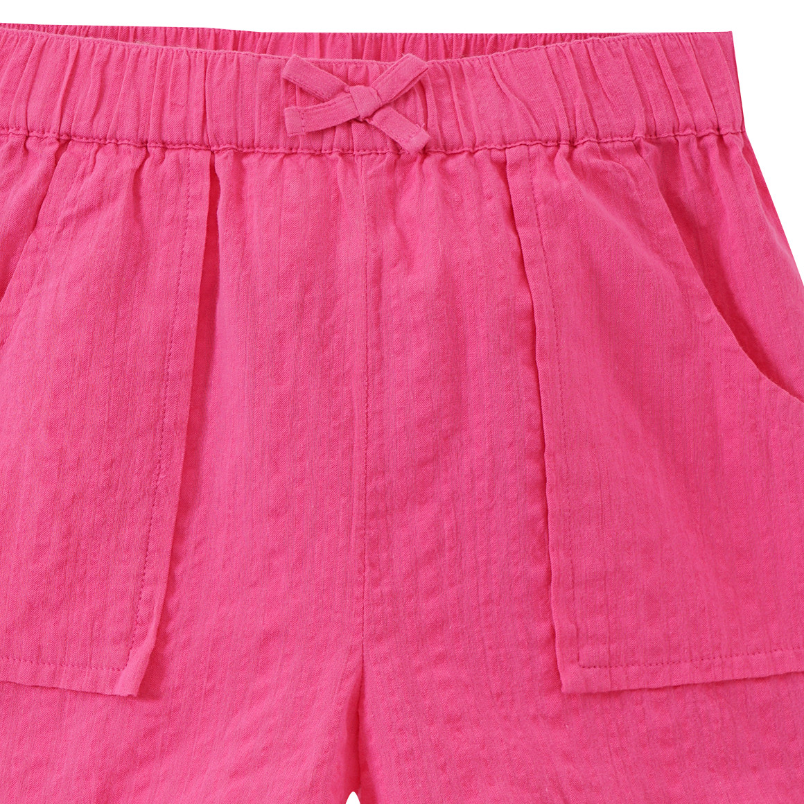 Topolino Mädchen Shorts in Seersucker-Optik pink