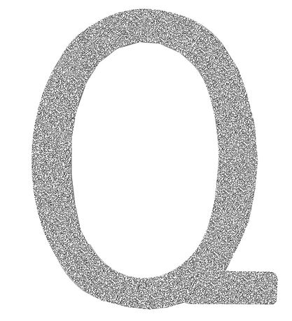 That's Mine Buchstabe - Q - Silver Glitzer