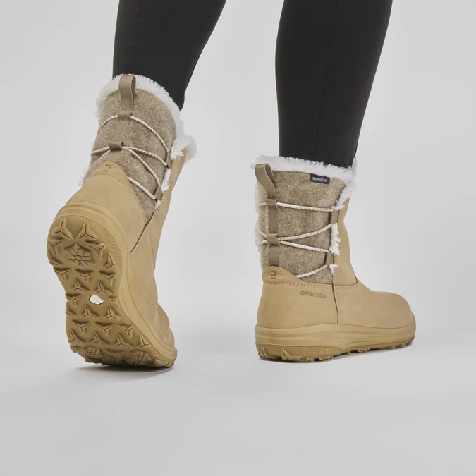 Decathlon Quechua - Botas de caminhada na neve impermeáveis e quentes SH500 para mulheres