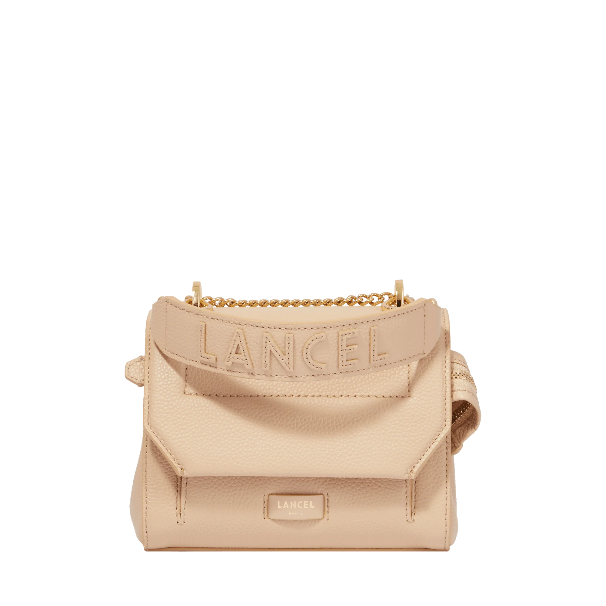 Sac rabat S Ninon de Lancel-Capuccino/Doré