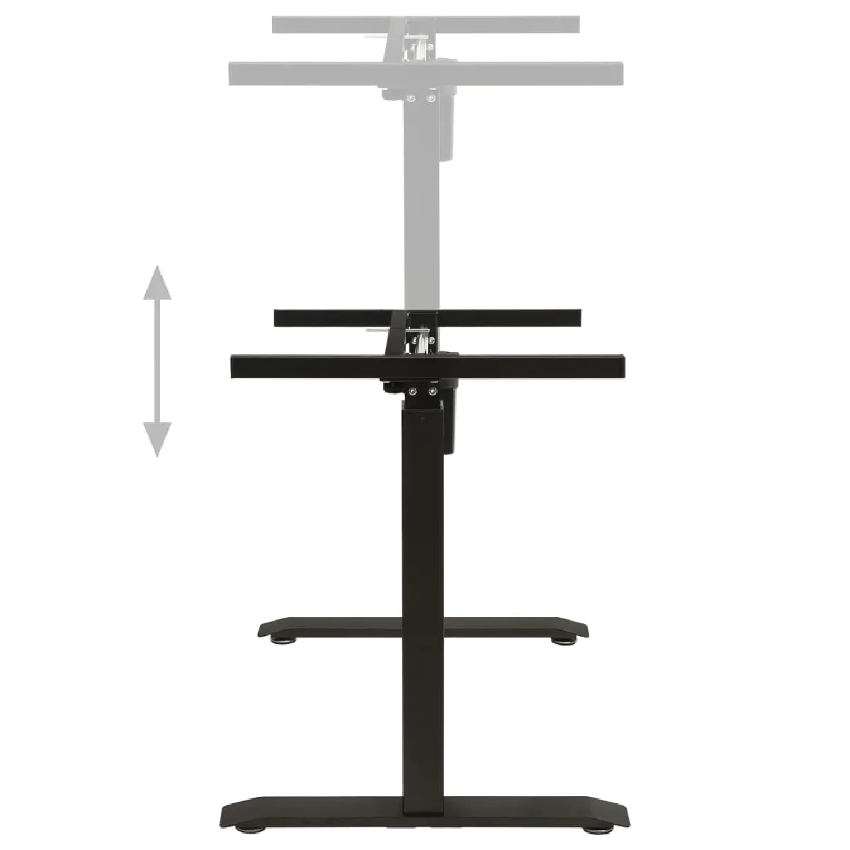 Cadre de Bureau Motorisé - noir - helloshop26