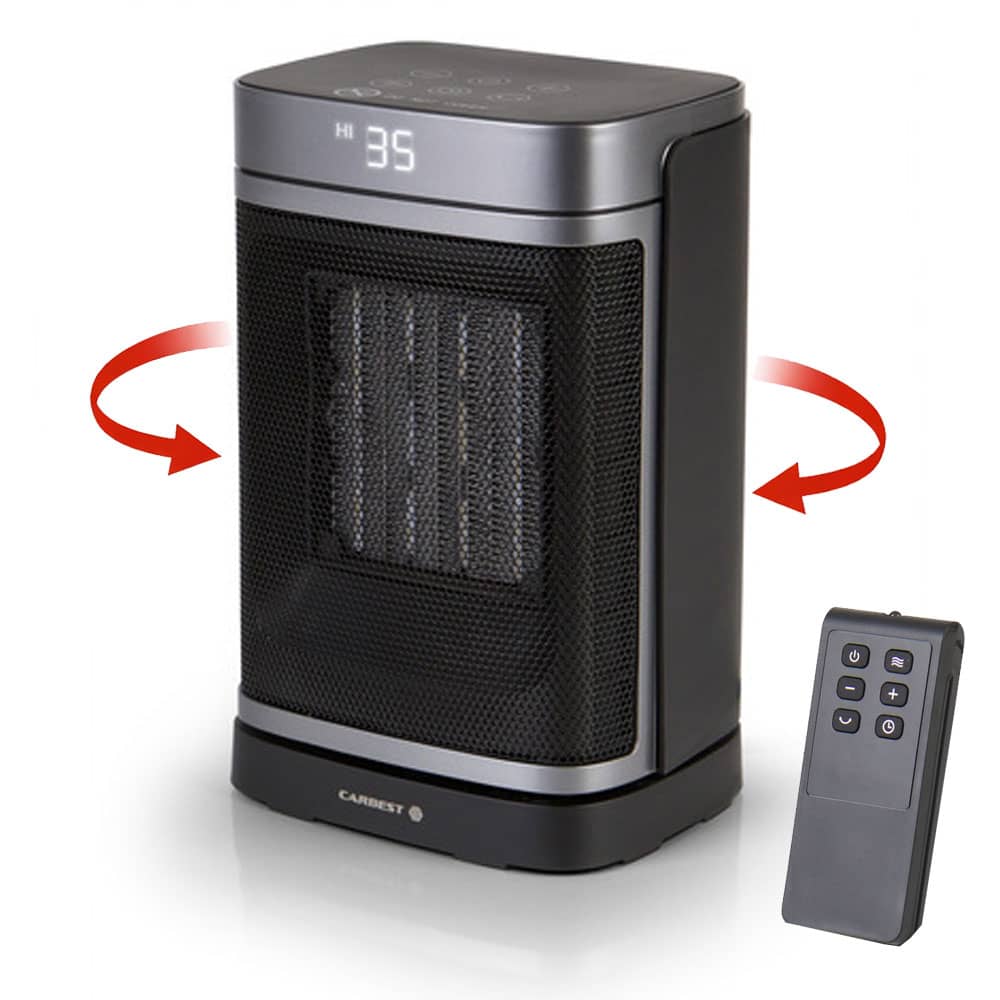 Chauffage céramique oscillant CARBEST Andro 750W-1500W